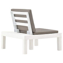 FAMIROSA Set Divani da Giardino 3 pz in Plastica Bianca