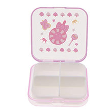 Custodia Portatile per Capsule con Organizer per Contenitori di Medicinali per Tablet a 4 Slot