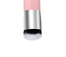 Fablcrew Pennello Professionale per Make up Ideale per Fondotinta Fard e Cipria Forma Grande e Rotonda Pennelli per Viso Size 10.5 * 3 * 3 cm (Rosa+Argento)