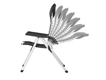 Set di 2 robuste sedie da campeggio XXL, imbottite, pieghevoli e leggere, poltrona relax con comfort