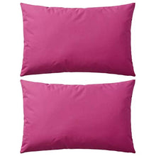 UnfadeMemory Cuscini da Esterno, Cuscini per Divani Decorativo , con Imbottitura, con Chiusura Lampo (Rosa, 2 pz 60x40 cm)