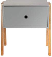 Home Deco Factory Tavolo, MDF, Grigio, 44 x 35 x 45,30 cm