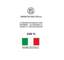 COMPOSIZIONE BAGNO Linea Elegance da 80CM Mobile Sospeso + Lavabo + Specchio + Lampada Led (Noce)
