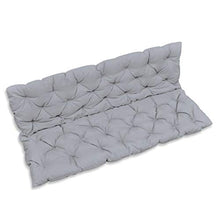 EBTOOLS Cuscino per Altalena, Cuscino per Dondolo Giardino con Schienale, 150 x 98 cm, Grigio