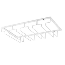 Portabicchieri appeso porta bicchiere da vino, decorazione organizzatore per mensola in ferro, decorativo pratico resistente(4 Slot)