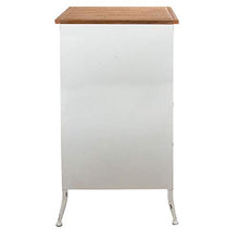 Vidal Regalos Mobile cassettiera Sinfonier marrone legno 5 cassetti fori design rustico antico 92 cm