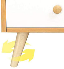 Comodino Comodino Camera da Letto Comodino con cassetti Comodini Armadietti (Colore: Legno)-Bianca Perfect
