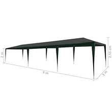 Festnight- Tendone per Feste, Gazebo da Giardino in PE 3x9 m Verde