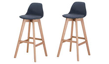 La sedia spagnola Salou sgabello, tessuto, nero, 97 cm (altezza) x 41 cm (profondità) x 43,5 cm (larghezza)
