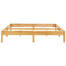 BIGTO - Struttura per letto in legno di rovere massiccio, 180 x 200 cm