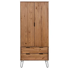 Armadio New York Range in legno massello di pino chiaro