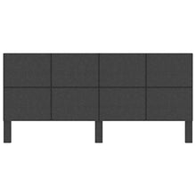 Tidyard Testiera per Letto Matrimoniale Moderno in Tessuto Grigio Scuro e MDF 200x200 cm