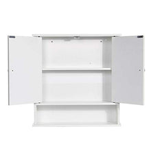 BXSZVOK Mobile Bagno 58x56x13cm, Mobile pensile 3 Strati divisorio con Specchio