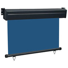 vidaXL - Tenda da sole laterale per balcone, 80 × 250 cm, colore: Blu