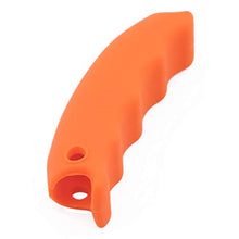 JOOFFF Maniglia per Borsa da Trasporto in Silicone Maniglia per Borsa per la Spesa con Una Presa da Viaggio,Arancia