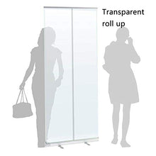 JMAR Schermo Banner Pull-up Trasparente, Schermo Divisorio Anti-Caduta 80x200cm in Plastica PVC Trasparente Ad Alta Definizione Retrattile Banner