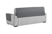 Textilhome - Salvadivano Trapuntato Copridivano Malu 3 posti Reversibile. Colore Grey - Arredi Casa