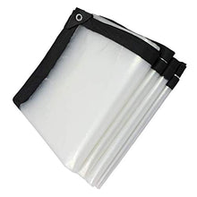 AMDHZ Telo Impermeabile con Occhielli Telone Esterno Trasparente Giardinaggio, Terrazza, Serra, Baldacchino da Esterno, Copertura per Piscina da Giardino (Color : Clear, Size : 1x1m/3.3x3.3ft)