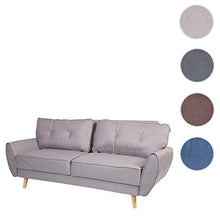 Mendler Divano Letto Schienale Regolabile HWC-J19 Tessuto Grigio