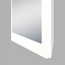 Talos - Specchio da bagno con illuminazione, 80 x 60 cm, colore: Bianco