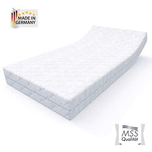 MSS Materasso a molle insacchettate a 7 zone, altezza 20 cm, altezza 180 x 200 cm, H5, con rivestimento trapuntato di alta qualità, colore: bianco