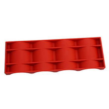 BESTonZON - Portabottiglie in Silicone per Frigorifero, Pieghevole, impilabile, per Vino, lattine, Birra, Tappetino (Rosso)