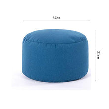Ottoman Tabouret Simple De Table Basse De Salon Changement De Banc à Chaussures Tissu Maison Pédale Créative (Blu Scuro)