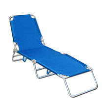 Casa Contè Lettino Mare Alluminio Blu Richiudibile cm.188x58x28