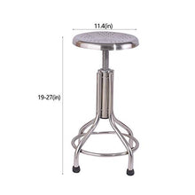 Acciaio Inossidabile Rotondo Sgabello da Bar Sgabello Addensare Ascensore Rotante Bar Stool Bellezza Manicure Sgabello Alto Sgabello