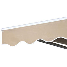 miozzi Tenda da Sole Avvolgibile 3.65x2.5m in Poliestere e Alluminio Beige