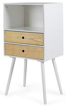 TENZO Pagina cassapanca, Legno, Bianco/Legno