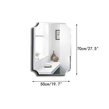 Bathroom mirror Specchio da Bagno Senza Cornice Squisito Specchio da Toilette con Specchio Argento HD Specchio da Bagno Semplice Specchio da Trucco