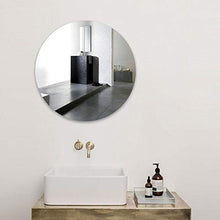 WWWRL Specchio da Bagno Rotondo Senza Cornice Semplice E Moderno Specchio da Parete per Trucco E Trucco, Adesivo da Parete Mini Rotondo Fai da Te Decor Foto Puntelli Piccolo Specchio