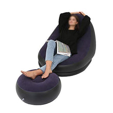 XIAMIMI Gonfiabile Divano Sedia con Sgabello per Uso Domestico Camping,A