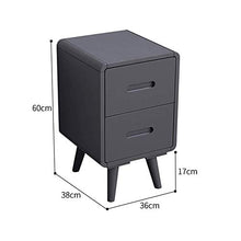 FGVBC Comodino in Legno da Comodino ， Comodino a 2 cassetti/Mobile Contenitore Laterale ， per Camera da Letto/Soggiorno/tavolino da Camera