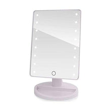 Specchio per Il Trucco Trucco Schermo LED Specchi Professional Touch Specchio da Toilette con 16 Luci A LED Salute Bellezza Controsoffitto Regolabile 180 Rotating