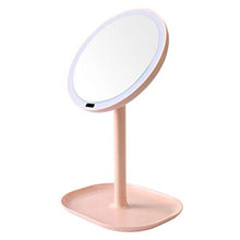 WM Creative Smart LED Specchio Il Trucco Specchio Il Bagno Specchio Il Trucco Specchio Il Trucco mirror-10.22 (Color : Pink, Edition : 7X Magnification)