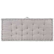 FAMIROSA Cuscino per Pallet e Pavimento in Cotone 120x80x10 cm Grigio