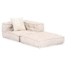 vidaXL Divano Letto Modulare a 2 Posti Comodo Ampio Robusto Resistente Durevole Solido Arredo Camera Mobile Imbottito Decorativo Beige in Tessuto