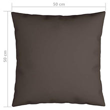 vidaXL Cuscini Decorativi 4 pz Grigio Talpa 50x50 cm in Tessuto