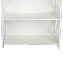 Wakauto Scaffale da Comodino a 2 Piani Comodino Libreria a Pavimento in Legno per Mobili da Camera da Letto Soggiorno