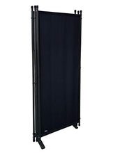 QUICK STAR Paravento da Giardino 220 x 165 cm 4 parti pieghevole Divisorio in Tessuto Balcone Protezione della Privacy Nero