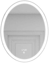 Specchio Elegante semplicità Specchio per Il Trucco Specchio Ovale da Parete Oscuramento Continuo Anti-Appannamento Touch Screen Specchio Decorativo da Appendere per Camera da Letto Bagno