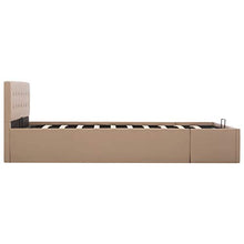 SKM Giroletto Idraulico Contenitore Cappuccino Similpelle 140x200cm