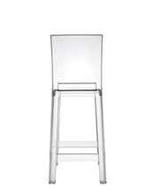 Kartell One More Please Sgabello, Set da 2 Pezzi, Policarbonato Trasparente o colorato in Massa, Cristallo, H. 65