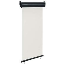 vidaXL Tenda da sole laterale per balcone, 80 × 250 cm, bianco crema