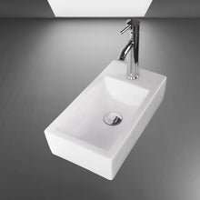 Home Supplies - Armadietto da bagno da parete per armadio, lavabo in ceramica, con rubinetto, trappola per bottiglie e scarico a scomparsa (rubinetto a destra)