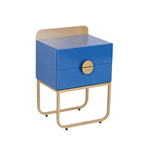 RCLD Comodini Toilette Armadio in Ferro forgiato Camera da Letto Ferro + Metallo (Color : Blue, Size : 40 * 35 * 60cm)