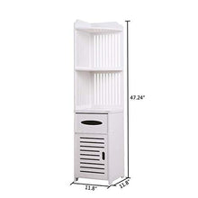 FGWE (30 x 30 x 120 cm) semplice mensola ad angolo, bianco