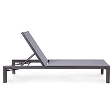 Bizzotto Lettino Skipper con Ruote - Antracite
